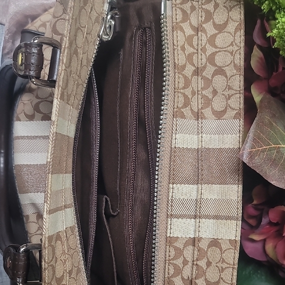 Coach Brown and Black Satchel - Picture 10 of 11